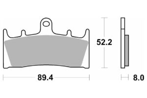 Τακάκια SBS 686RST FA188 FR
