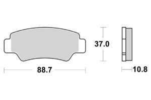 Τακάκια SBS 987SI FA747 RR CF400-800'18-21