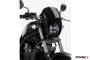 Παρμπρίζ PUIG 21088N SEMIFAIRING ANARCHY Μαύρο HONDA CMX500 REBEL '20-21