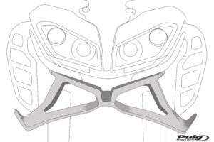 Αξεσουάρ PUIG 21129J Πλευρικές Αεροτομ. Μαύρες MT07 21-22