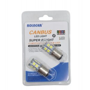 LED ΛΑΜΠΕΣ ΠΙΣΩ ΦΑΝΟΥ ΛΕΥΚΕΣ ΔΙΠΛΕΣ CANBUS 12V