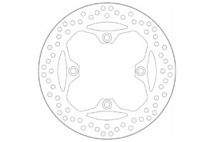 Δισκόπλακα SBS/5041 255X105X6,0X4X10,5 Πισ. TIGER1050'07-,TIGER1050SPORT'15-