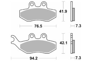 Τακάκια SBS 168HF FA194 SCOOTER 50-124CCM