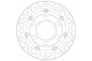 Δισκόπλακα SBS/5279/5281A 296X94X4,5X6X6,5(18,5) Εμπρ. CBF600S'08-11,CBF1000'06-11