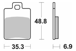 Τακάκια SBS 142MS FA260 SCOOTER 50-124CCM