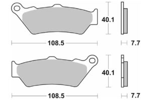 Τακάκια SBS 674LS FA209-FA209/2 FR