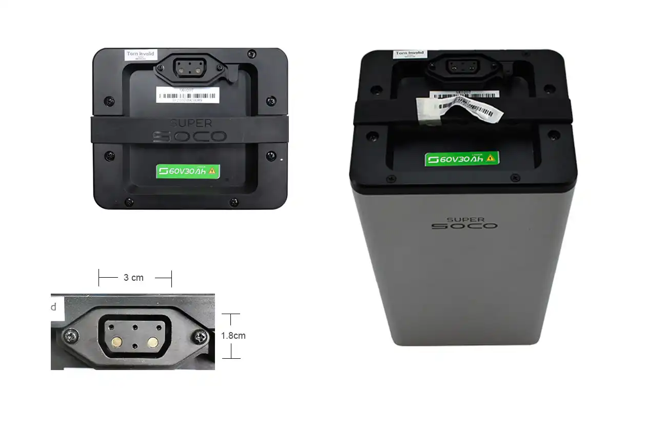 Μπαταρία Λιθίου 60V30AH (Στρογγυλή Πρίζα) TC 1900WATT,TS-X 1900WATT