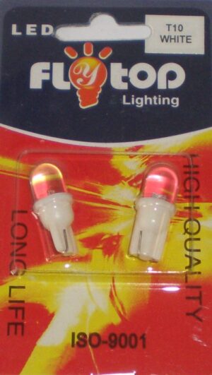 LED Λάμπες T10  Μίνι Λευκό (2τμχ/Σετ)
