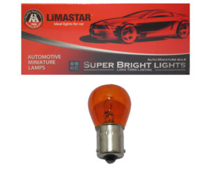 Λάμπα 12V LIMASTAR 21W BAU15S (PY21W) Πορτοκ.τυπ.KYMCO