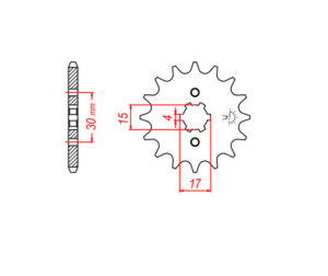 Γρανάζι Κίνησης T14 (JTF274) ASTREA100,SPIKE125,DY125