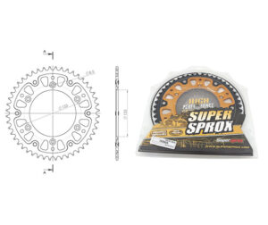 Γρανάζι Τροχού SUPERSPROX/RST-210-48T STEALTH-Χρυσό CRF250R11-17
