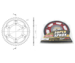 Γρανάζι Τροχού SUPERSPROX/RST-210-51T STEALTH-Κόκκινο CRF250R11-17
