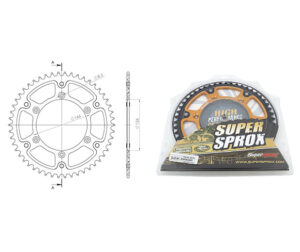 Γρανάζι Τροχού SUPERSPROX/RST-808-50T STEALTH-Χρυσό RMZ250/450'08-16
