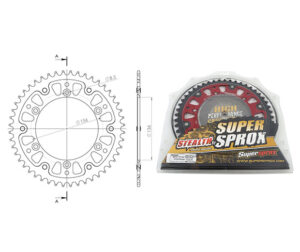 Γρανάζι Τροχού SUPERSPROX/RST-1512-48T STEALTH-Κόκκινο  (JT822) HUSQVARNA ALL