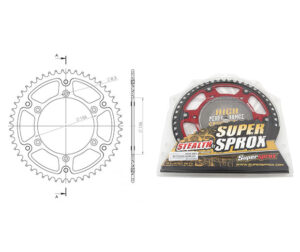 Γρανάζι Τροχού SUPERSPROX/RST-1512-50T STEALTH-Κόκκινο  (JT822) HUSQVARNA ALL