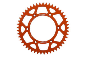 Γρανάζι Τροχού SUPERSPROX/RAL-990-49T ALUMINIUM-Πορτοκαλί (JTR897) KTM/SX250'20-23,450SXF'20-23