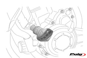 Μανιτάρια PUIG 5584N R12 Μαύρα FZ8,FAZER,FZ1