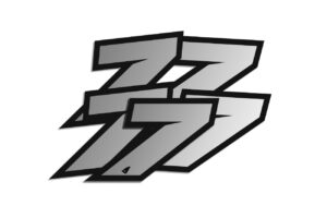 Αυτοκόλλητα UFO AD02481#S7 H.10 RACING ΝO. 7  Ασημί