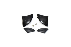 Αξεσουάρ Κράνους Κουμπώματα Μαύρα (4τμχ/Σετ) STR PARALLEL (Αυλάκι Οδηγό)