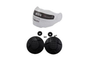 Ζελατίνα STR TRONII  SMOKE Σετ με Κουμπώματα Ανοιχτά Κράνη