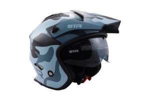 STR Κράνος Ανοιχτό S1-BLOX  CAMOUFLAGE με Γείσο