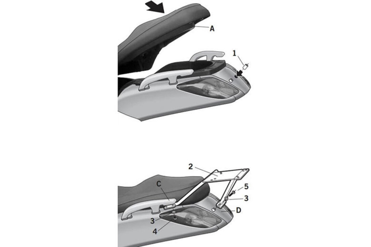 Αξεσουάρ SHAD Y0XM25ST TOP MASTER YAMAHA X-MAX 125 '05-09/250 '05-09