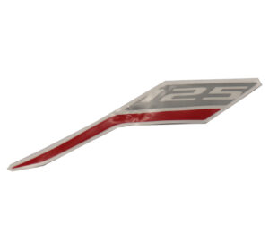 Αυτοκόλλητο OEM '125' Αριστ.Καπάκι για Λευκό Μοτό RKF125I