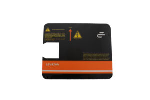 Αυτοκόλλητο Μπαταρίας 6442 Παλιό Φις E2MAX CBS 4000WATT,E5  ABS 8000WATT