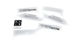 Αυτοκόλλητα και LOGO  SUPER SOCO (Σετ/6τμχ) TS 1800WATT