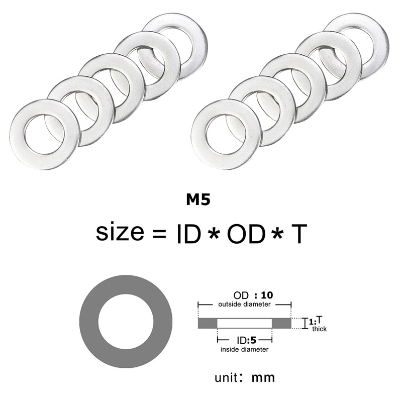 ΡΟΔΕΛΕΣ ΒΙΔΑΣ M5x10x1mm ΔΙΑΦΑΝΕΣ (10τεμ) ΣΕΤ ΚΙΝΑΣ