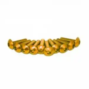 ΒΙΔΕΣ ΑΛΟΥΜΙΝΙΟΥ 5χ20mm GOLD (10τεμ) ΣΕΤ ΚΙΝΑΣ - Image 2