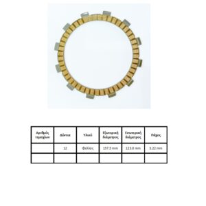 ΔΙΣΚΟΙ ΣΥΜΠΛΕΚΤΗ BMW F650/700/800 07>12 τεμ JAP