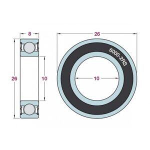 ΡΟΥΛΕΜΑΝ 6000 2RS (10x26x8) KOYO JAP