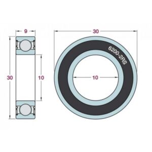 ΡΟΥΛΕΜΑΝ 6200 2RS (10x30x9) KOYO JAP