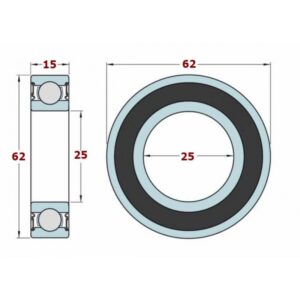 ΡΟΥΛΕΜΑΝ 6206 2RS (30x62x16) KOYO JAP