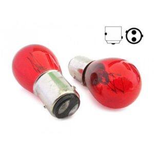 ΛΑΜΠΑ 12V/21/5W ΚΟΚΚΙΝΗ ΠΑΡΑΚΕΝΤΡΗ XENCN
