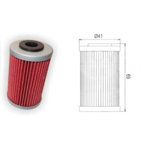 ΦΙΛΤΡΟ ΛΑΔΙΟΥ HF155/655 KTM DUKE/EXC NAGANO