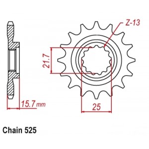 ΓΡΑΝΑΖΙ KAWASAKI ZX6R (525) T15 ΙΤΑΛ.
