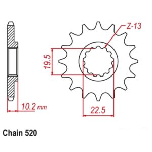 ΓΡΑΝΑΖΙ SUZUKI DR350 Τ15 ΙΤΑΛ.