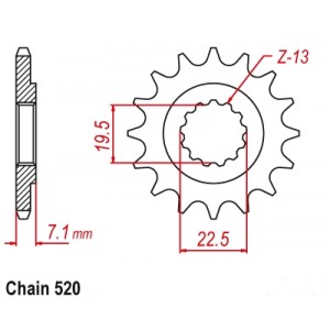 ΓΡΑΝΑΖΙ SUZUKI DR/GN250 Τ15 ΙΤΑΛ.