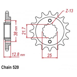 ΓΡΑΝΑΖΙ KAWASAKI KLR650 TENGAI Τ15 ΙΤΑΛ.
