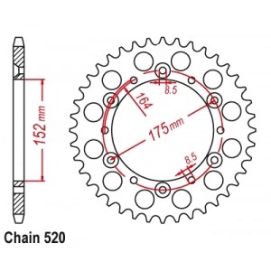 ΓΡΑΝΑΖΙ YAMAHA TT350 86-95 (853) T50 ΙΤΑΛ