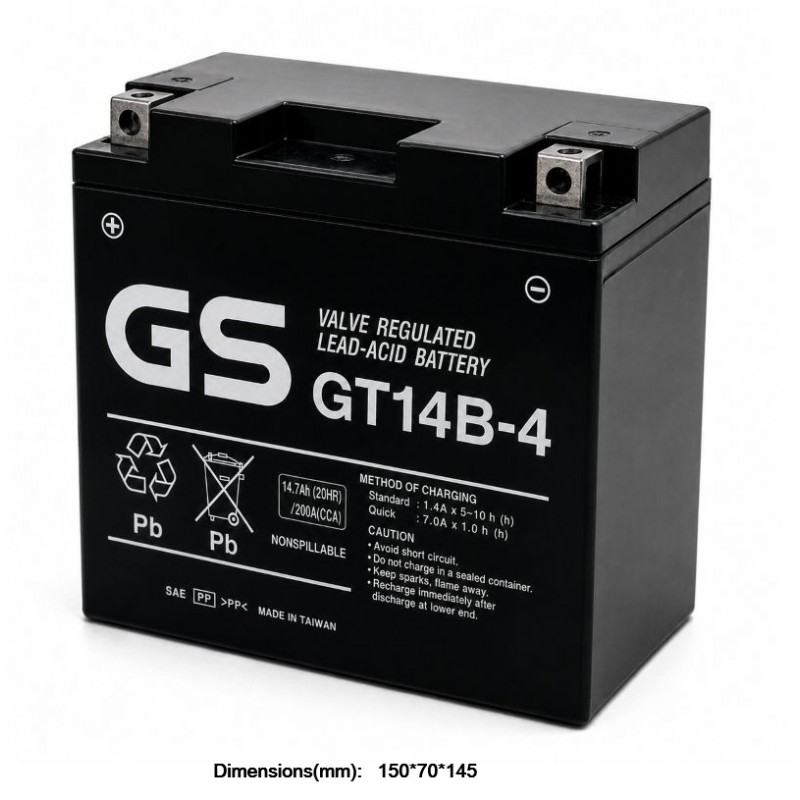 ΜΠΑΤΑΡΙΑ YT14B-4 GS TAIWAN