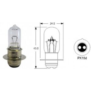 ΛΑΜΠΑ 12V/35/35W HALOGEN ΠΑΠΙΟΥ ASPIRA